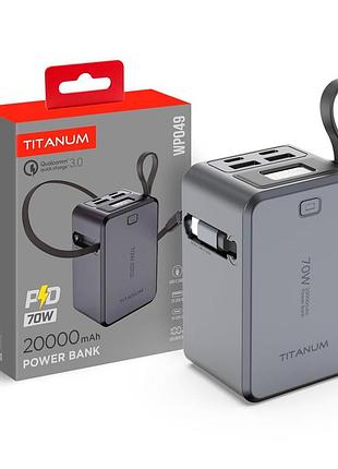 Повербанк 20000mah tіtanum wp049 pd70w grey