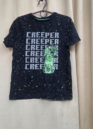 Футболка майнкрафт кріпер, minecraft creeper