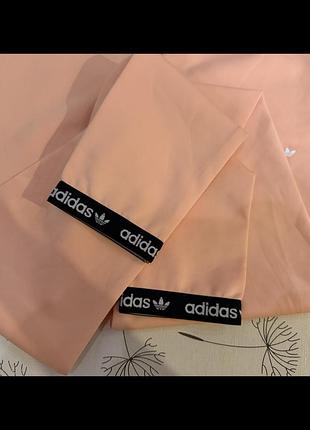 Рожеві лосини adidas з логотипами 💗