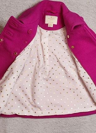 Пальто для дівчинки kate spade фуксія 92р 4