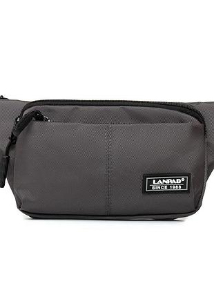 Поясна сумка поліестер сірий арт.35008 grey lanpad (54)