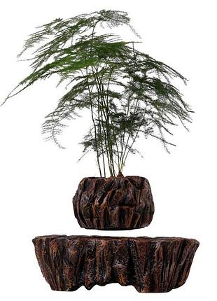 Магнітний левітаційний горщик для рослин hcnt magnetic levitating pot brown ( )