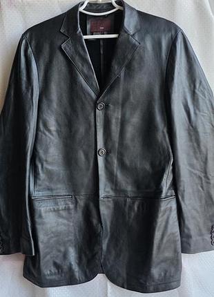 Zara nappa leather blazer кожаный пиджак