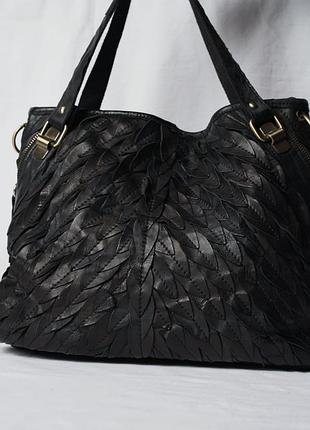 Сумка жіноча handbag mad london чорна шкіряна