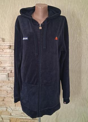 Толстовка чоловіча ellesse оксамитова синя