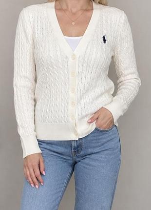 Кардиган жіночий polo ralph lauren білий