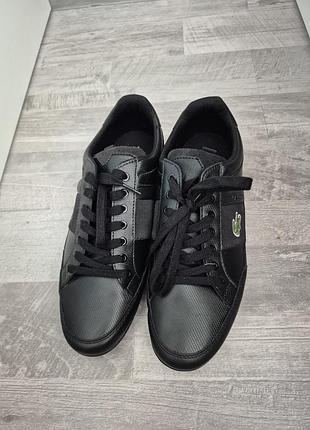 Кросівки чоловічі lacoste чорні 27.5 см оригінал