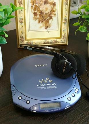 Коллекционный cd-плеер sony walkman d-e220 + наушники aiwa hp-m16 (из англии)