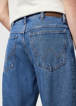 Чоловічі класичні прямі сині джинси бренду wrangler