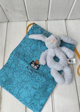 М'яка іграшка зайчик jellycat іграшка брязкальце для малюків заєць кролик