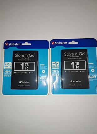 Портативний жорсткий диск verbatim store 'n' go usb 3.0 1tb