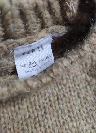 Теплий светр zara 3-4 роки 3