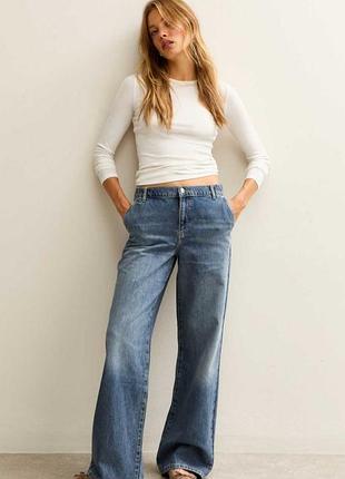 Джинси бренду new look  (wide leg),  на резинці