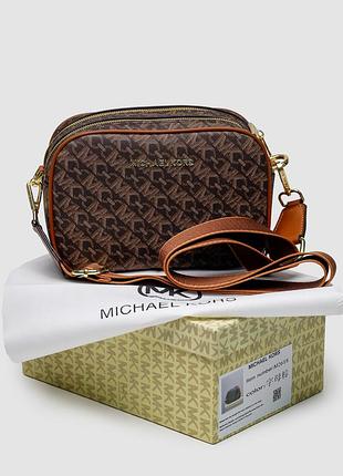 💎 michael kors camera bag brown 4