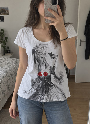 Vivienne westwood x comic relief queenie біла футболка xl