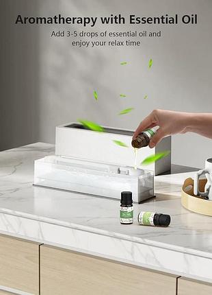 Диффузор эфирных масел ankrs shiawase flame diffuser & humidifier увлажнитель воздуха/диффузор с подсветкой 4