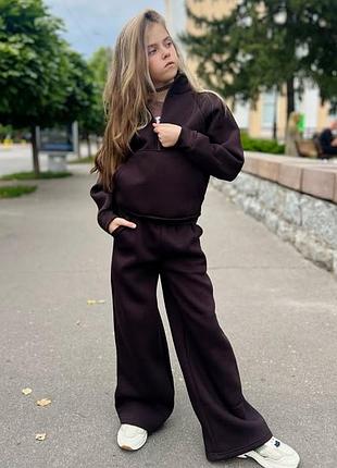 Костюм для девочки трехнитка на флисе
