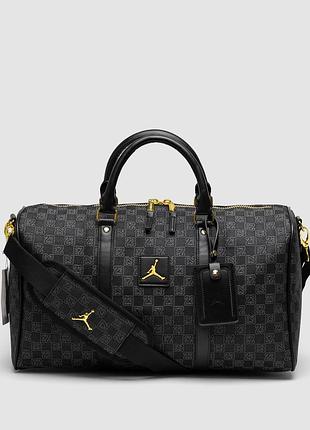 🦁 air jordan monogram duffle bag grey