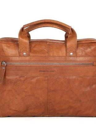 Портфель из натуральной кожи коричневый арт.41544 -47 brandy spikes&sparrow голландія