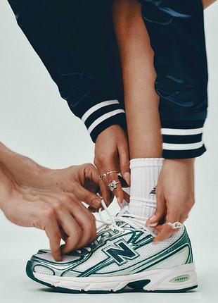Кроссовки мужские new balance 740 white/green u740gr2