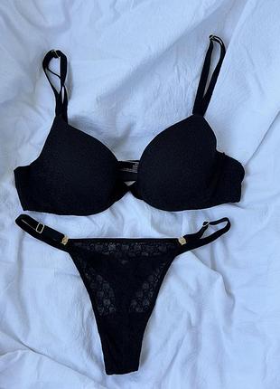 Комплект білизни victoria's secret icon by victoria's secret push-up