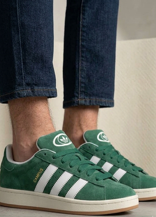Кроссовки adidas campus 00s green / зеленые
 / оригинал р.45 1/3 стелька 29,5см