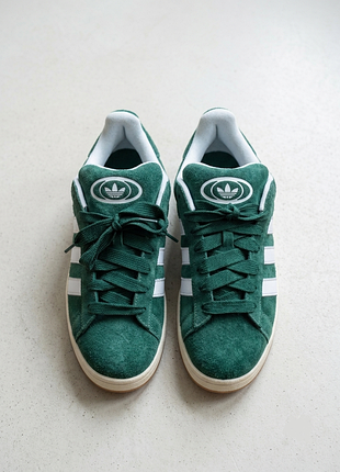 Кроссовки трендовые оригинал adidas campus green р.45 1/3, стелька 29,5см