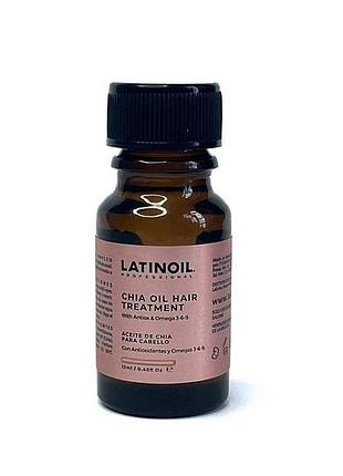 Latinoil chia oil hair treatment 12ml відновлююча олія для волосся з чіа
