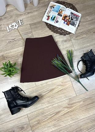 Zara щільна стильна машинної вʼязки міні спідниця