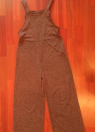 Комбінезон для дівчинки zara коричневий 10-12 років