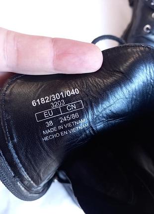 Брендові фірмові шкіряні черевики чоботи челсі берці від zara 38 розмір 5