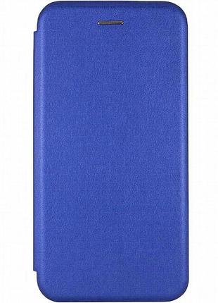 Кожаный чехол-книжка classy для motorola edge 60 neo синий