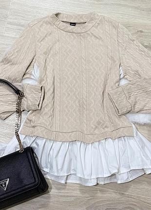 Светр з імітацією сорочки бренду shein 💛