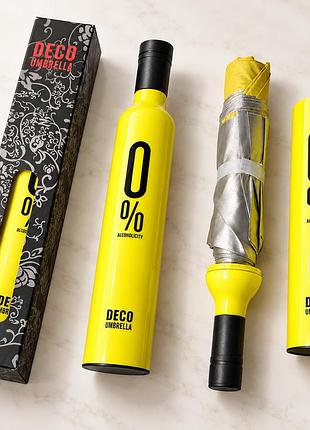 Зонт-бутылка deco umbrella складной полуавтомат 8 спиц, в футляре