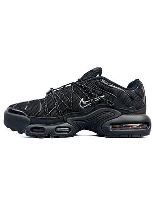 Nike air max plus tn black | чорні технологічні кросівки | 42