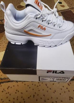 Кросівки жіночі fila білі, розмір 37.5-38, довжина устілки 25 см