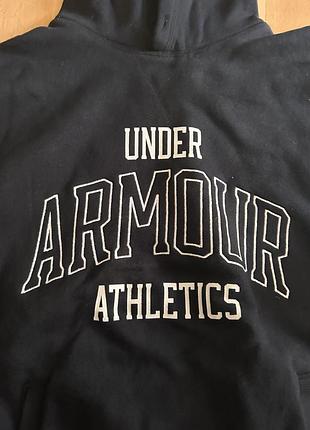Чоловіче худі under armour чорне з принтом 2