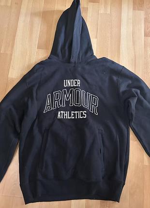 Чоловіче худі under armour чорне з принтом