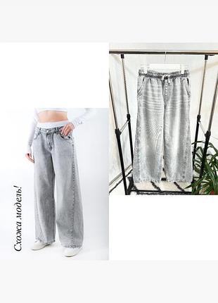 🍂трендові джинси jogger широкого крою від denim co на 11-12 років, 152-158 см.