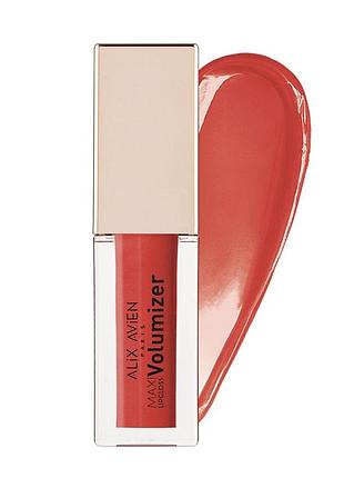 Блиск для губ з ефектом об'єму alix avien 212 glazed peach, 3,5 мл