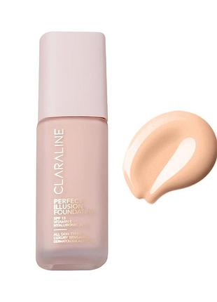Сияющая тональная основа с spf 15 claraline p120 fair rose, 44 мл