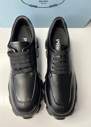 Шкіряні лофери prada 3