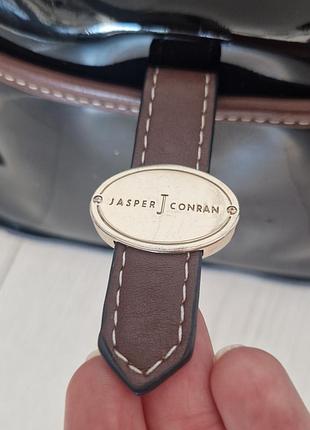 Сумка жіноча jasper conran чорна лакована 4