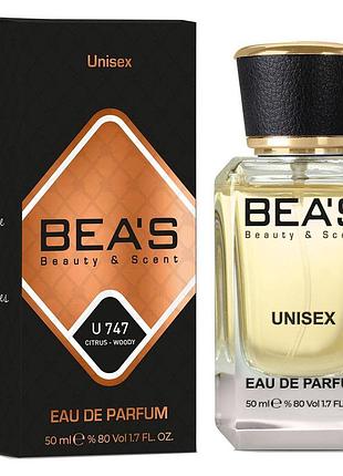 Парфюмированная вода bea's u747 унисекс, 50 мл