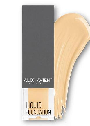 Рідка тональна основа з spf 35 alix avien, 301 soft ivory, 35 мл