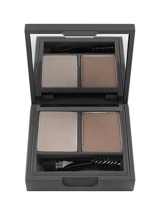 Палетка для макияжа бровей alix avien 703 deep brown, 2х1,5 г