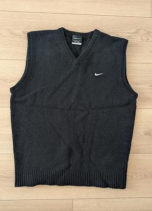 Чоловічий вовняний жилет nike golf 100%