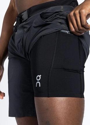 On cloud running hybrid shorts чоловічі,спортивні шорти +лосіни тайтси для бігу,оригінал ,як нові м-л