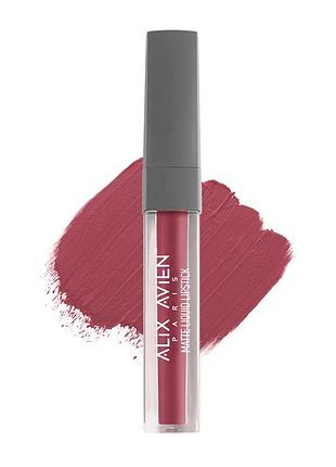 Жидкая матовая помада для губ alix avien, 510 dark rose, 3 мл