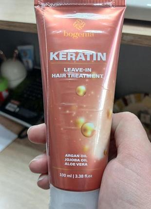 Кондиціонер bogenia keratin leave-in hair treatment незмивний для волосся 100 мл